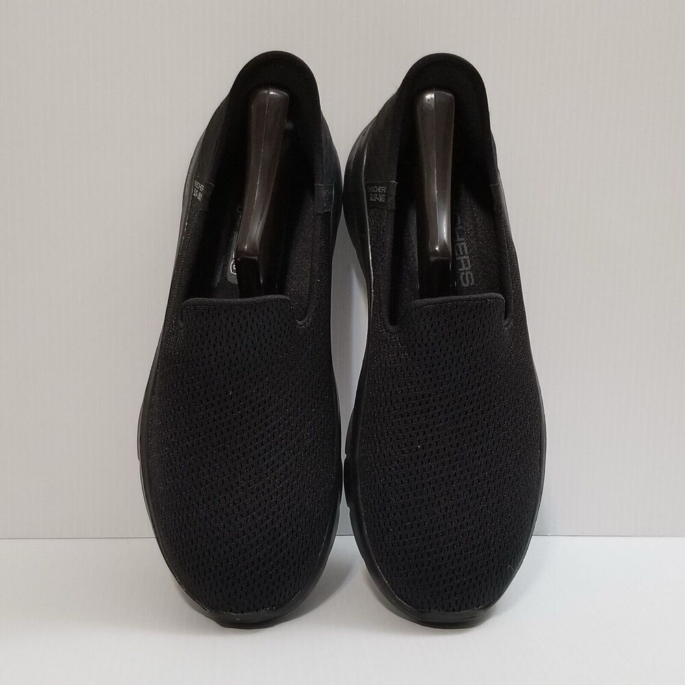 Skechers Slip-In Women Sz 8.5 Go Walk Flex Relish Hands Free Triple Black 124963